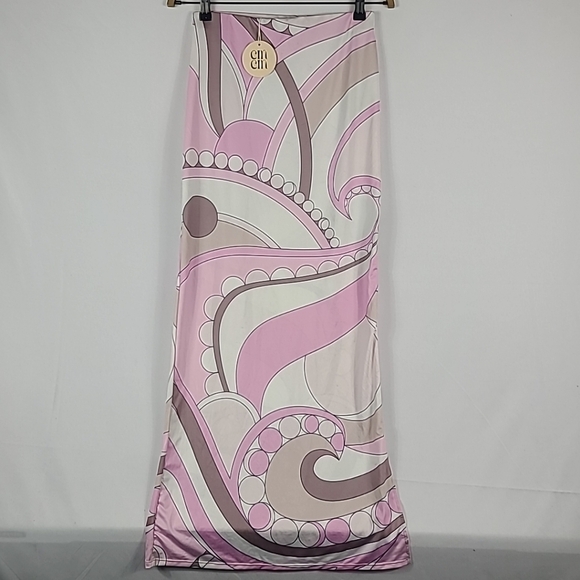 NEW Cin Cin 'City' Maxi Antibes Pink Skirt Sz M NWT $165 - Picture 1 of 10